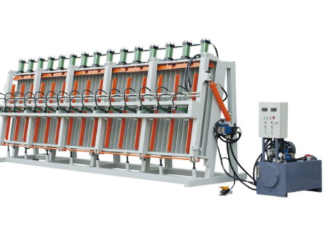 木結構設備常規(guī)式液壓單面拼板機